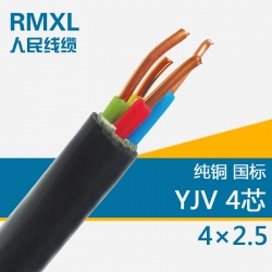 YJV 4*2.5聚氯乙烯絕緣電力電纜 