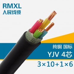 YJV3*10+1*6交聯(lián)聚乙烯絕緣電纜