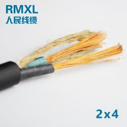 人民線纜聚氯乙烯絕緣銅芯電纜 YZ 2*4 二芯電線