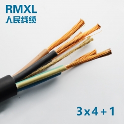 銅芯國標(biāo)YZ 3*4+1*2.5芯軟正品工業(yè)電纜